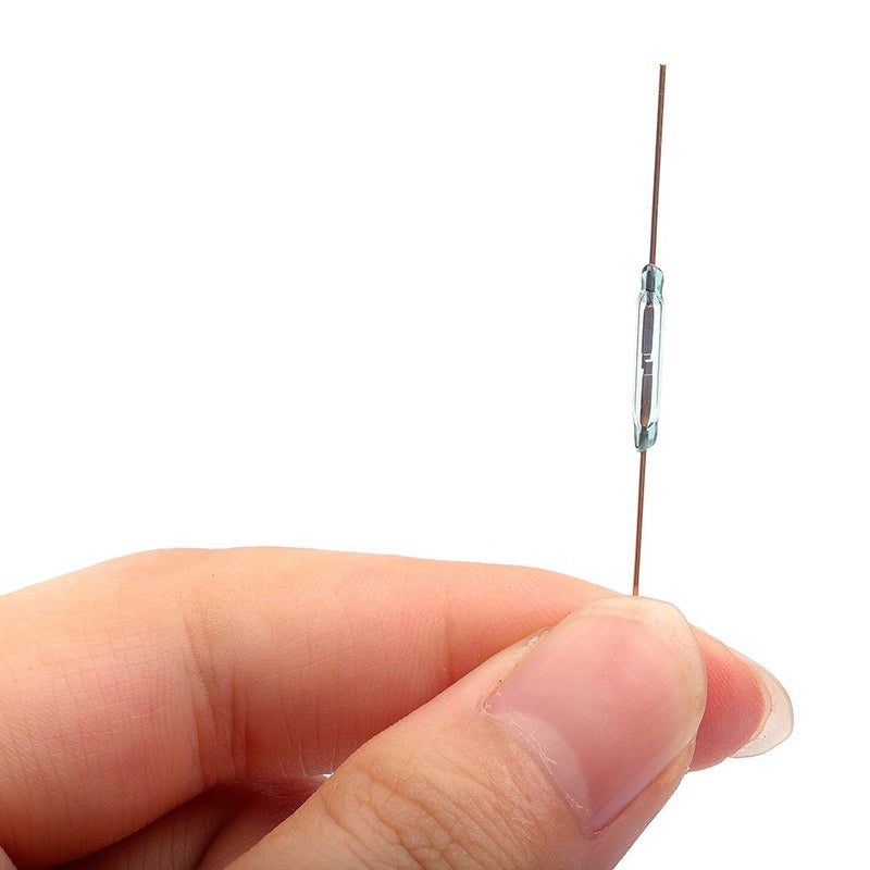 Cylewet 15Pcs Reed Switch with Gilded Lead Normally Open (N/O) Magnetic Induction Switch Electromagnetic for Arduino (Pack of 15) CYT1065 - Image 3